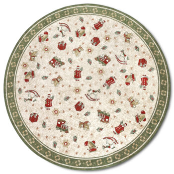 Villeroy & Boch, Kusový koberec Villeroy & Boch Toy's delight so strihaným vlasom 106218 Green, Multicolor kruh, 200x200 (priemer) kruh, zelená, obývacia izba