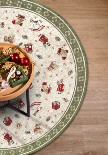 Villeroy & Boch, Kusový koberec Villeroy & Boch Toy's delight so strihaným vlasom 106218 Green, Multicolor kruh, 200x200 (priemer) kruh, zelená, obývacia izba