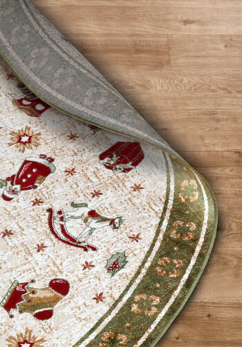 Villeroy & Boch, Kusový koberec Villeroy & Boch Toy's delight so strihaným vlasom 106218 Green, Multicolor kruh, 200x200 (priemer) kruh, zelená, obývacia izba