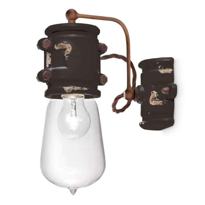 Vintage nástenné svietidlo C1523, čierne Vintage nástenné svietidlo C1523, čierne