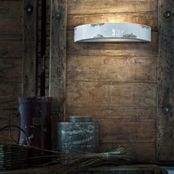 Vintage nástenné svietidlo C603, biele