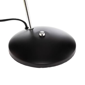 Vintage stolová lampa Lindby Jamelia, oceľ, čierna