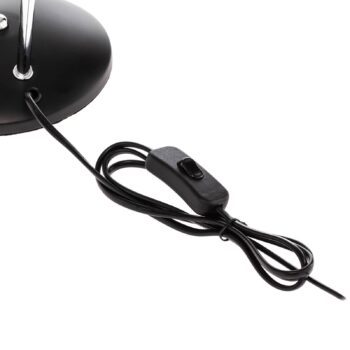 Vintage stolová lampa Lindby Jamelia, oceľ, čierna