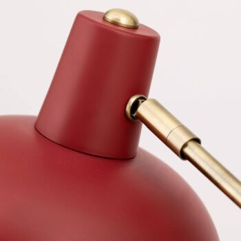 Vintage vzhľad – stolná lampa Fedra červená