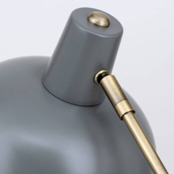 Vintage vzhľad – stolná lampa Fedra sivá