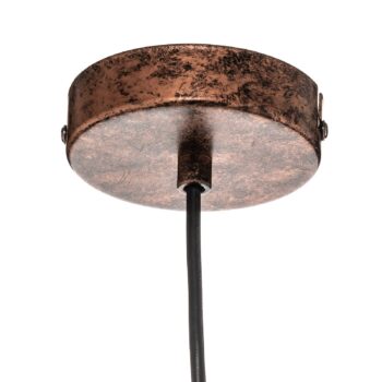 Vintage závesná lampa Priddy 1pl starožitná medená