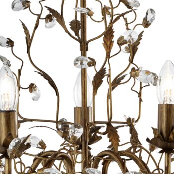 Visiaci luster Almandite 5pl.hnedá