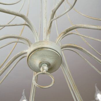 Visiaci luster Antonina, slonovinová 8-plameňový