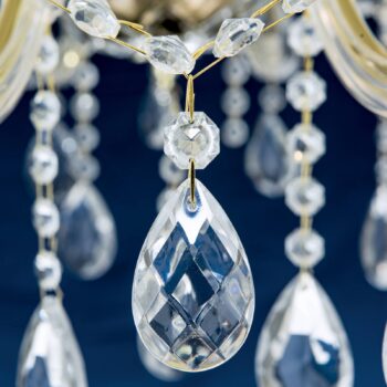 Visiaci luster Dolores s krištáľmi, 15-plameňový