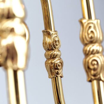 Visiaci luster IMKE leštená mosadz, 8-plameňový