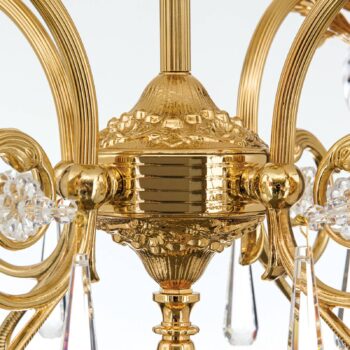 Visiaci luster Kaisa, pozlátané 24-karátmi, 5-pl.