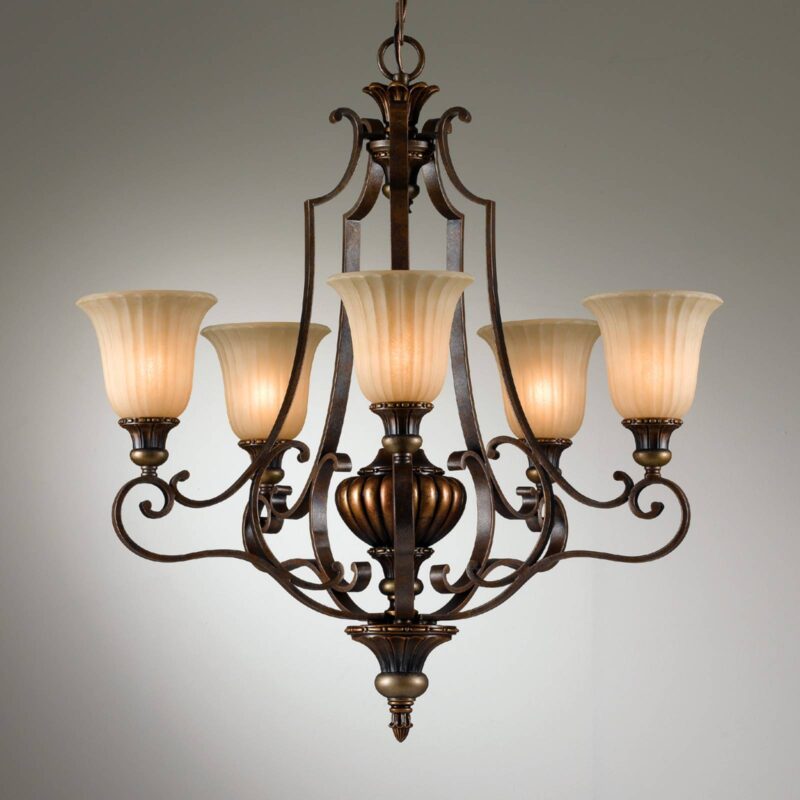 Visiaci luster Kelham Hall, 5-plameňový Visiaci luster Kelham Hall, 5-plameňový