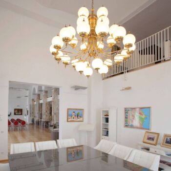 Visiaci luster OBJEKT so štýlom 32-plameňový