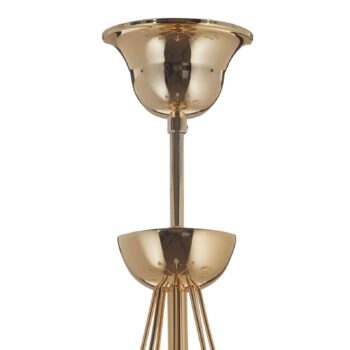 Visiaci luster Retro, 8-pl. zlatý, 75 cm zavesenie
