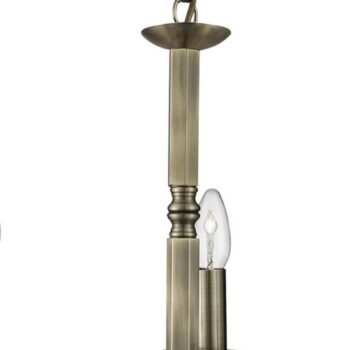 Visiaci luster Richmond mosadz antický 5-plameňový