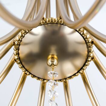 Visiaci luster Violetta zlatý, 12-plameňový