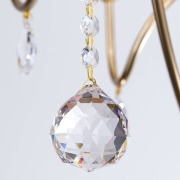 Visiaci luster Violetta zlatý, 12-plameňový