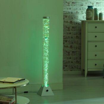 Vodný stĺp Ava s diódami LED a rybami výška 120 cm
