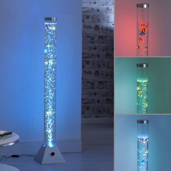 Vodný stĺp Ava s diódami LED a rybami výška 120 cm