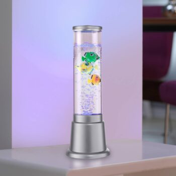 Vodný stĺpec Ava s LED diódami a rybami, výška 36 cm