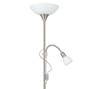 Voľne stojaca stojaca lampa Up 2 s lampičkou na čítanie