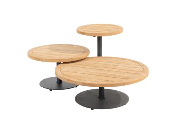 Volta konferenčný stolík antracit  Ø80 cm