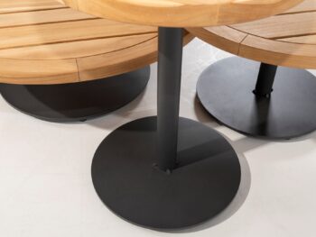 Volta konferenčný stolík antracit  Ø80 cm
