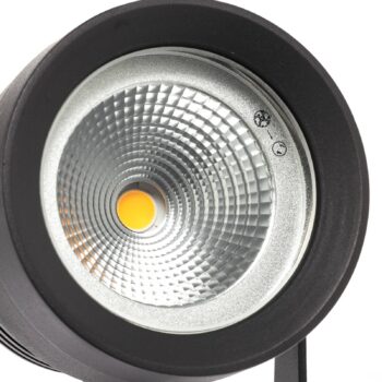 Vonkajší reflektor Irina LED, sada 3 ks, zemný hrot, zástrčka, sivá