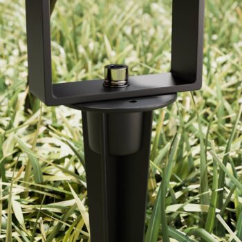 Vonkajší reflektor Lucande Galina, zemný hrot, zástrčka, sivá, 11 cm