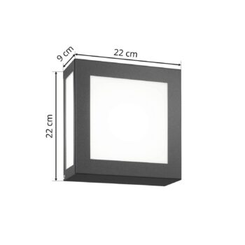 Vonkajšia lampa Aqua Legendo Mini, snímač/antracit