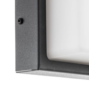 Vonkajšia nástenná lampa Babett E27 snímač, grafit