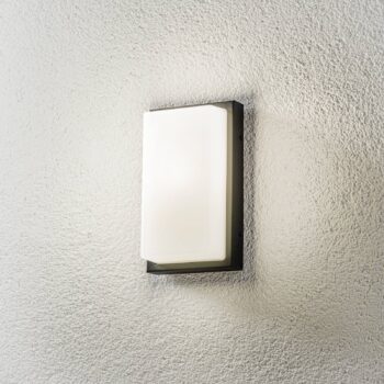 Vonkajšia nástenná lampa Babett E27 snímač, grafit