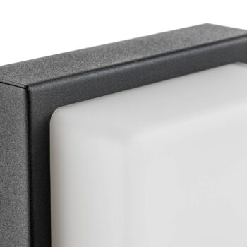 Vonkajšia nástenná lampa Babett E27 snímač, grafit