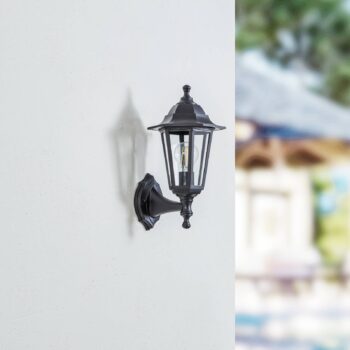 Vonkajšia nástenná lampa Lindby Nane, svietidlo, odolné voči morskej vode, E27