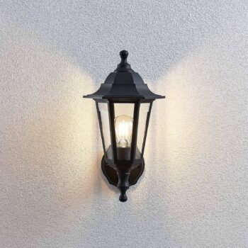 Vonkajšia nástenná lampa Lindby Nane, svietidlo, odolné voči morskej vode, E27