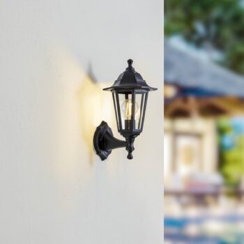 Vonkajšia nástenná lampa Lindby Nane, svietidlo, odolné voči morskej vode, E27
