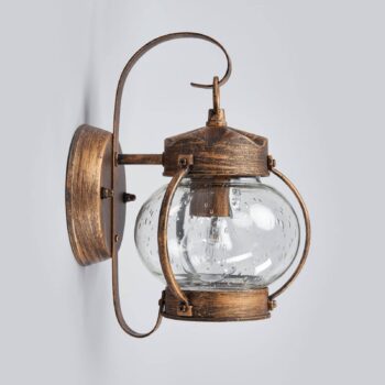 Vonkajšia nástenná lampa Margerite fúkané sklo