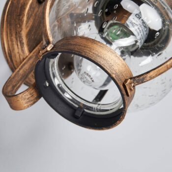 Vonkajšia nástenná lampa Margerite fúkané sklo