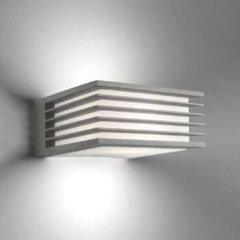 Vonkajšia nástenná lampa Philips myGarden Shades E27 sivá