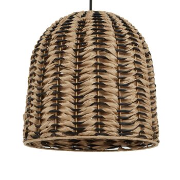 Vonkajšia stojacia lampa Lindby Taryn, hnedá, plast, IP44 172cm