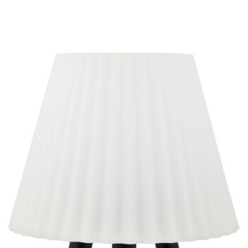 Vonkajšia stolová lampa Lindby LED Jaimy, dobíjateľná batéria, čierna, kov