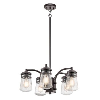 Vonkajšia závesná lampa Lyndon, 5-plameňová