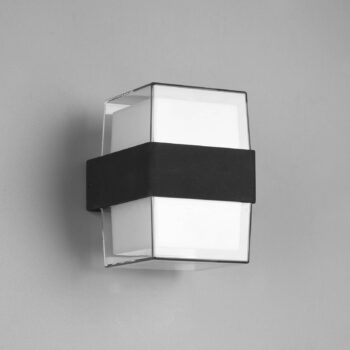 Vonkajšie LED svetlo Molina, hranaté, antracit