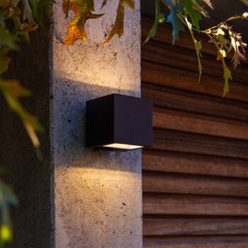 Vonkajšie LED svietidlo Gemini matná čierna 8,8 cm