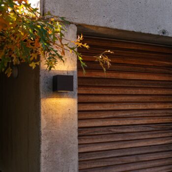 Vonkajšie LED svietidlo Gemini matná čierna 8,8 cm