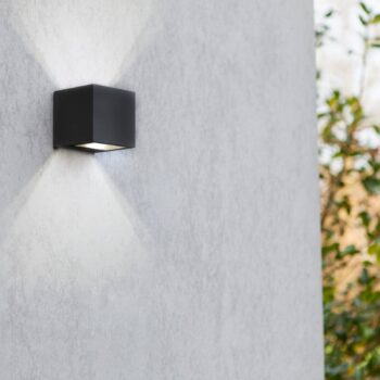 Vonkajšie LED svietidlo Gemini matná čierna 8,8 cm