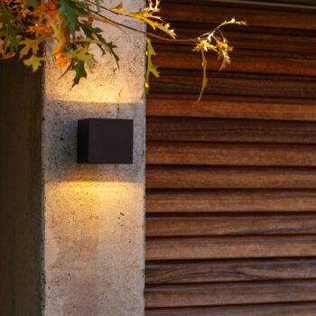 Vonkajšie LED svietidlo Gemini matná čierna 8,8 cm