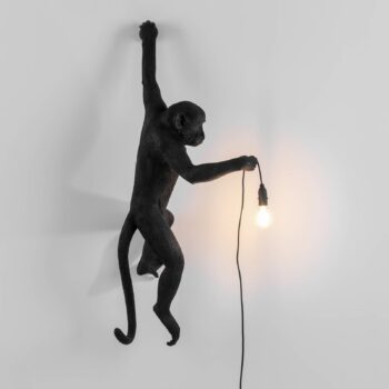 Vonkajšie LED svietidlo Monkey Lamp vľavo čierna