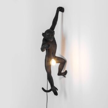 Vonkajšie LED svietidlo Monkey Lamp vľavo čierna