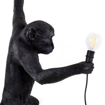 Vonkajšie LED svietidlo Monkey Lamp vľavo čierna